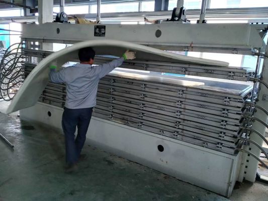 100トンの圧縮力 第2段階の泡プレス機 1500×4200×60mm